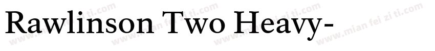 Rawlinson Two Heavy字体转换